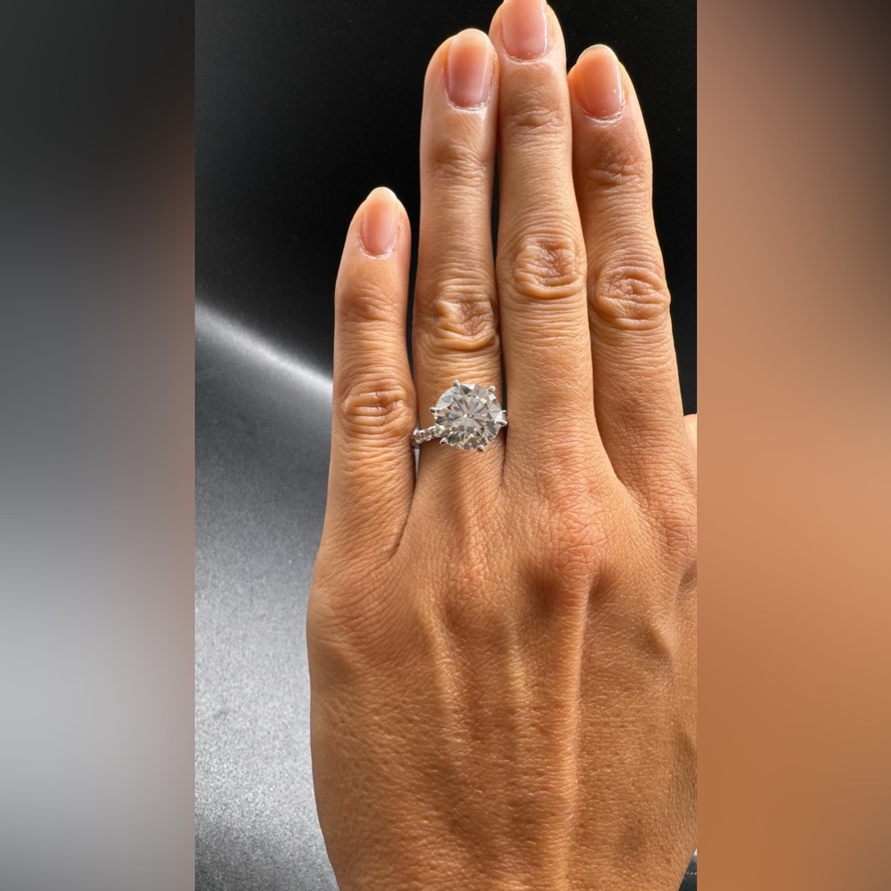 4 carat Diamond Ring white gold Certified